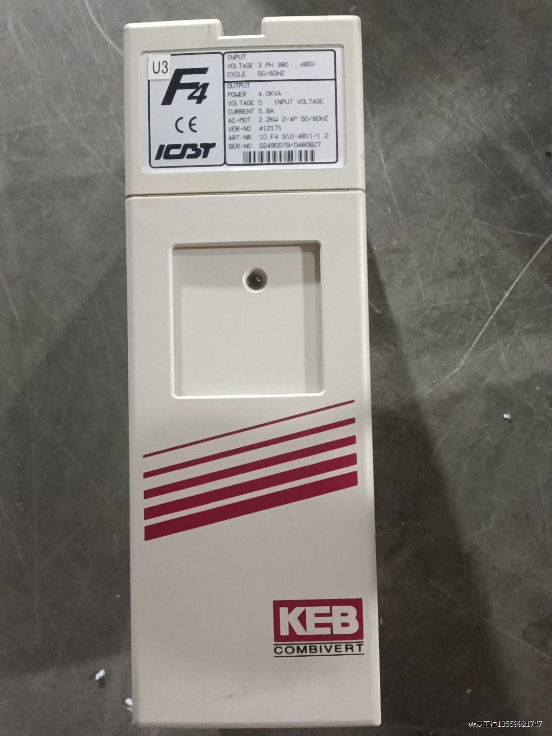 科比F4变频器10.F4.S1D-4B11/1.2 通电测试