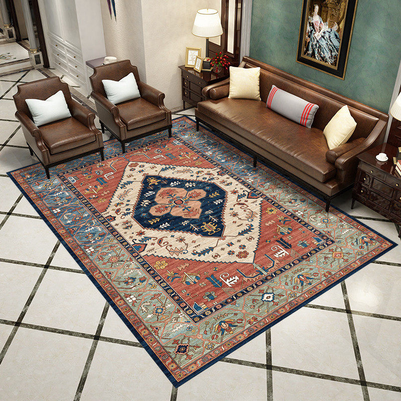 American style Retro Bohemia Morocco a living room bedroom Bedside sofa tea table carpet Northern Europe Ethnic style ruralin the Home Fabric , Carpet  category - from Buy2taobao.com to provide professional Taobao agent buy service