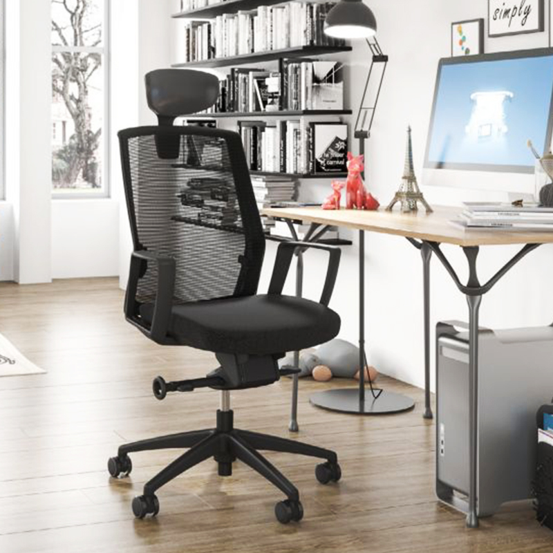 办公室人体工学椅简约网布防爆电脑椅家用舒适久坐办公座椅会议椅