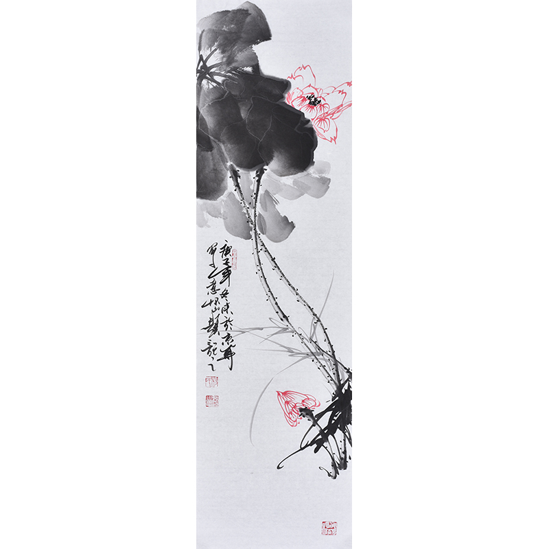 名家原创手绘花鸟画荷花水墨写意国画荷池清音客厅装饰画书房挂画图片