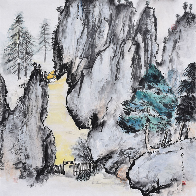 水墨山水画国画字画纯手绘客厅办公室书房装饰字画 名人真迹字画