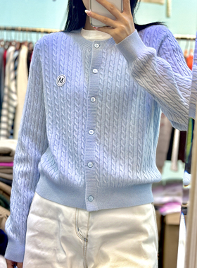 大厂直出  拉夫RL纯元高品~100%纯羊绒双股麻花小马刺绣圆领开衫