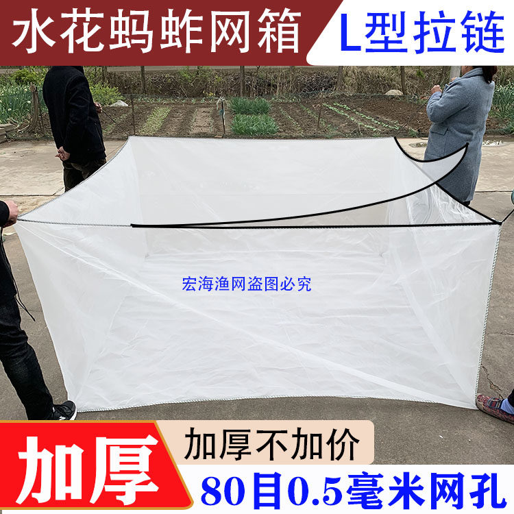 加厚80目鱼苗养殖网箱水蛭防逃箱
