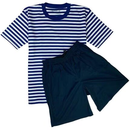 正品海洋体能服短袖套装夏季速干体能训练服运动条纹短袖T恤衫