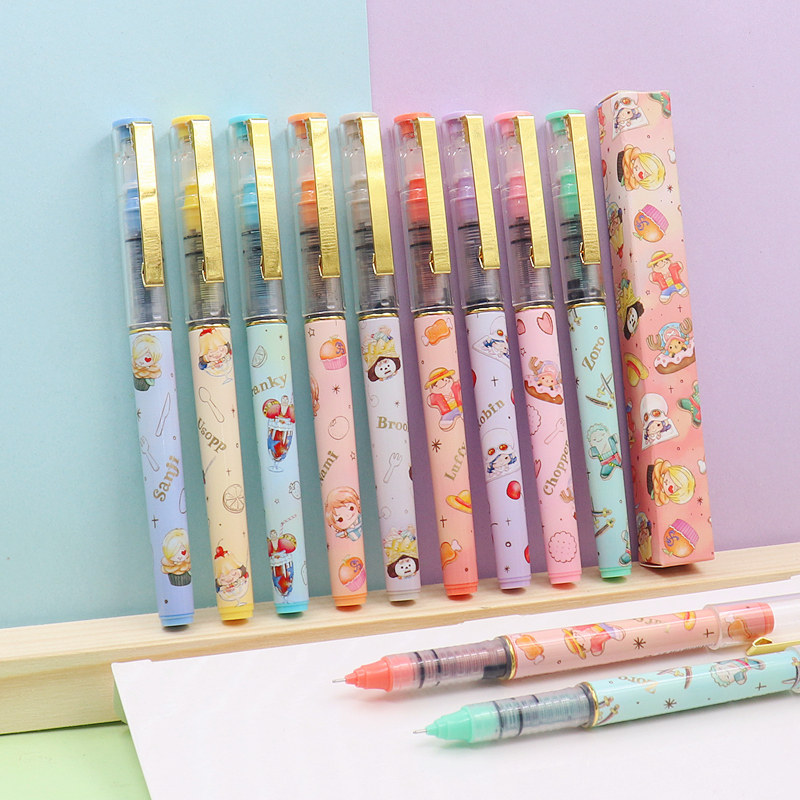 晨光航海王甜品派对盲盒41821速干直液式走珠笔0.5全针管学生水笔,文具电教/文化用品/商务用品,中性笔,淘宝优惠券,粉丝福利购,淘宝优惠卷