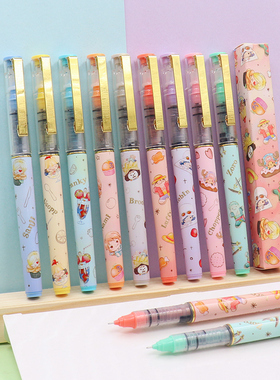 晨光航海王甜品派对盲盒41821速干直液式走珠笔0.5全针管学生水笔