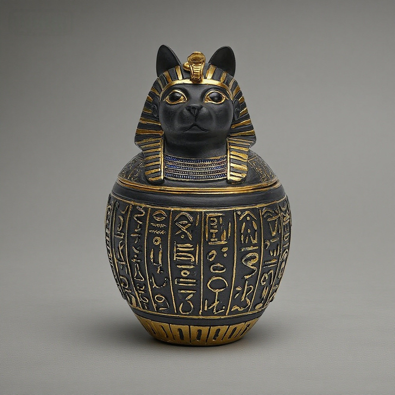 古埃及法老贝斯特猫神树脂骨灰罐阿努比斯神宠物猫狗罐旅游纪念品