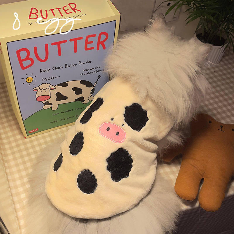 可爱猫咪衣服秋冬季加绒保暖绒衣布偶蓝猫幼小中型犬宠物奶牛马甲,宠物/宠物食品及用品,猫宠物服装/雨衣（新）,淘宝优惠券,粉丝福利购,淘宝优惠卷