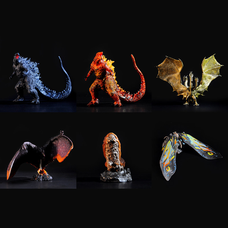 拉顿狂暴燃烧哥斯拉基多拉三头龙魔斯拉怪兽之王电影周边模型摆件