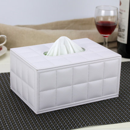 皮革纸巾盒木 客厅茶几卧室简约可爱家居车载 餐巾抽纸盒欧式创意