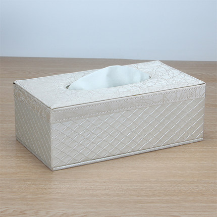 皮革纸巾盒简约木 抽纸盒餐厅 家用欧式客厅 车用可爱长方形创意