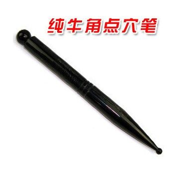 黑牛角整根点穴笔羊角拨筋棒经络穴位按摩棒全身拔筋足底按摩器
