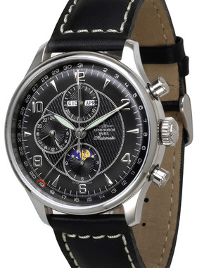 ZENO欧美腕表芝诺自动机械机芯7751计时码表月相完整日历6273VKL