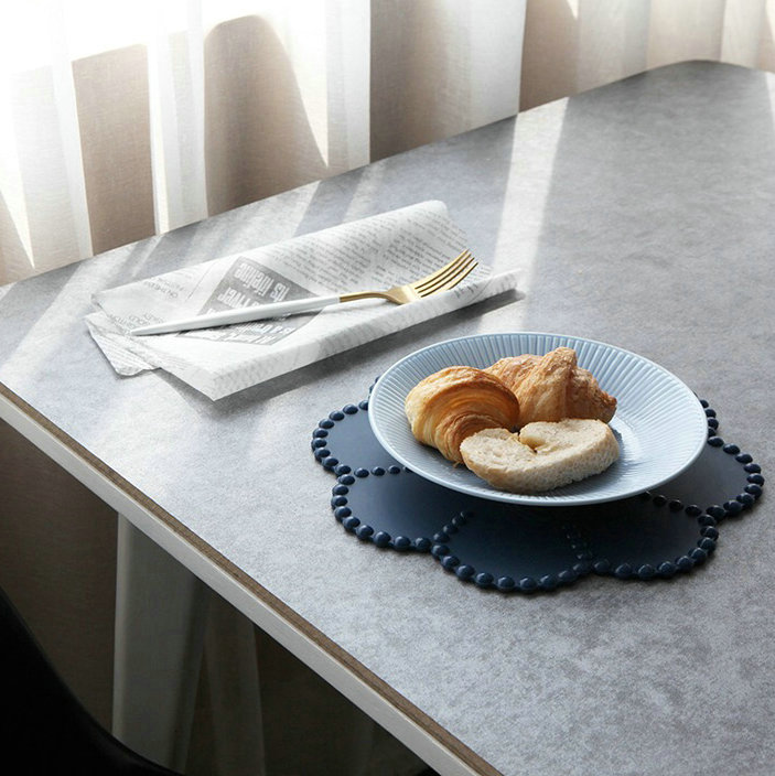现货  浮雕珍珠边餐垫碗盘垫隔热垫花瓶台灯相框装饰垫硅胶桌垫