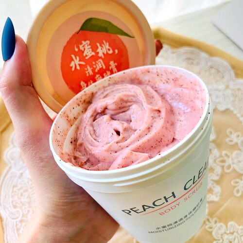 水蜜桃磨砂膏角质鸡皮疙瘩清洁