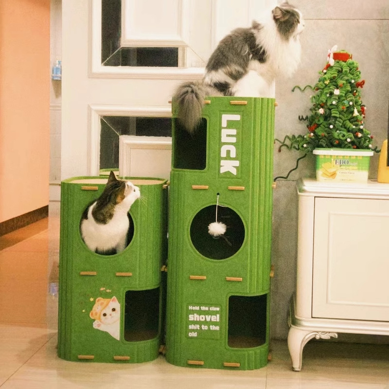 多层猫窝猫爬架一体封闭式安全感