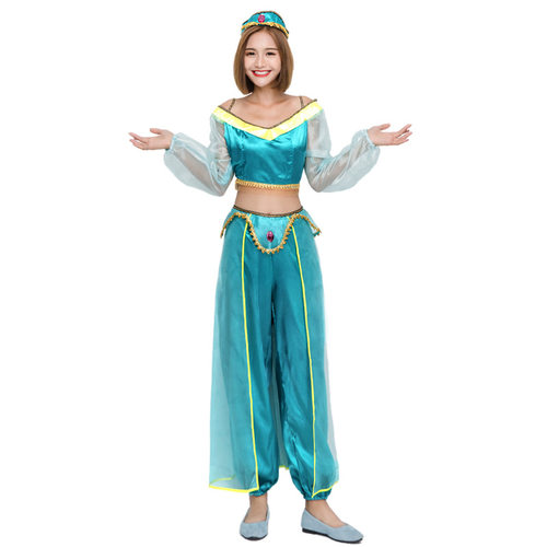 万圣节阿拉丁茉莉公主cosplay扮演服装印度舞娘性感肚皮舞演出服