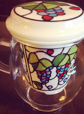 现货日本进口茶具茶杯玻璃瓷有田烧办公室单人泡茶杯套装包邮