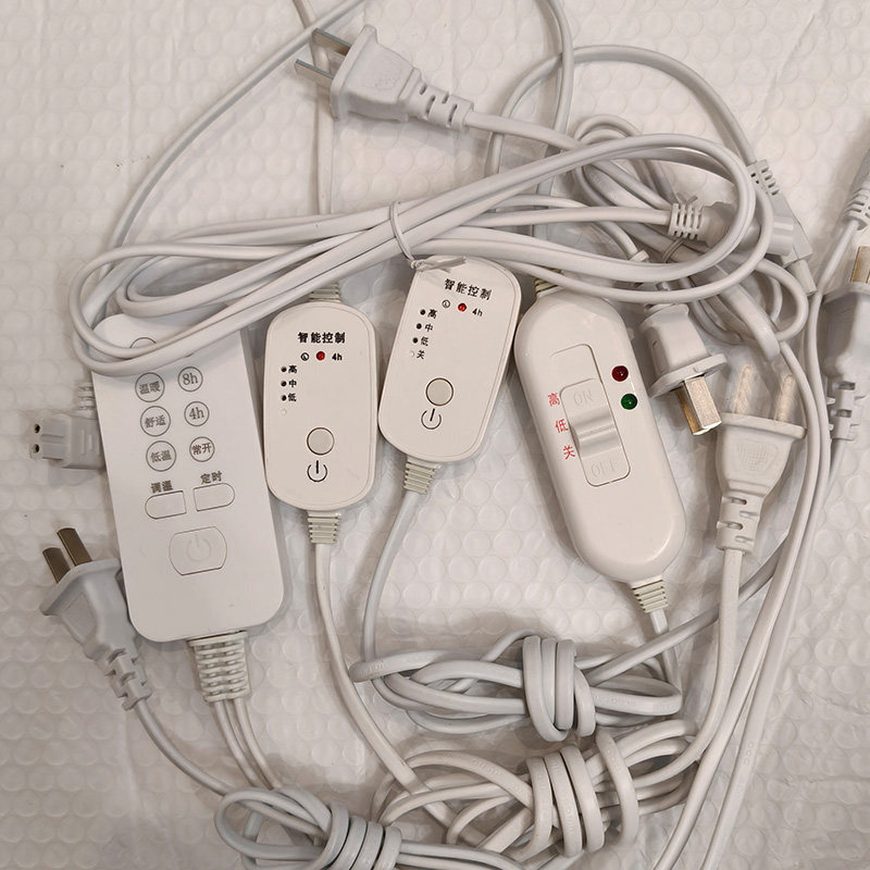 新款青云多档温控开关电源线两插头按压推拉触摸定时调节通用天鹅