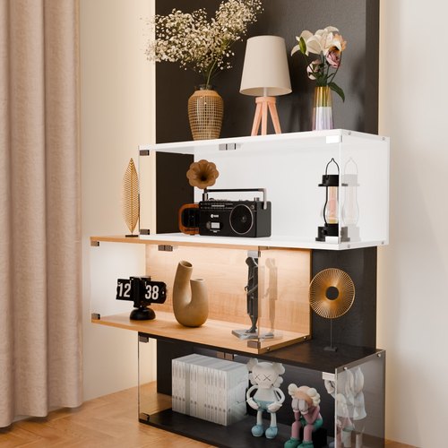 防尘展示柜亚克力透明手办收纳柜