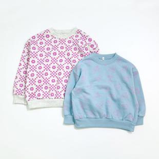 日单~br 新款 布料舒适 女童儿童春秋冬拉绒加绒休闲宽松卫衣外套