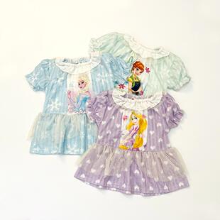 也太可爱舒服 娃娃衫 女童宝宝夏季 公主上衣裙式 T恤 短袖 日单迪家
