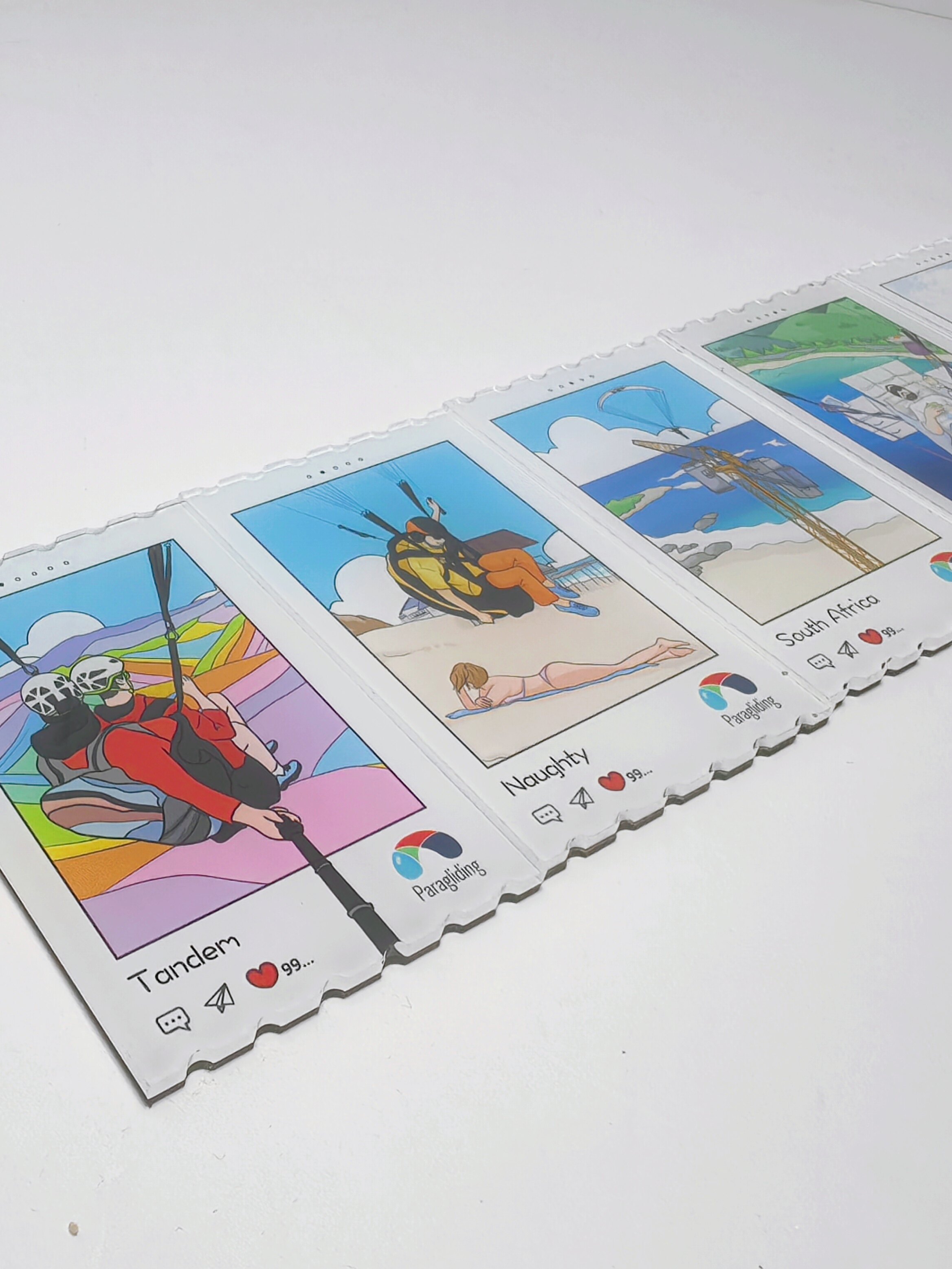 YOWFLY出品 | 滑翔伞系列冰箱贴一套共5枚