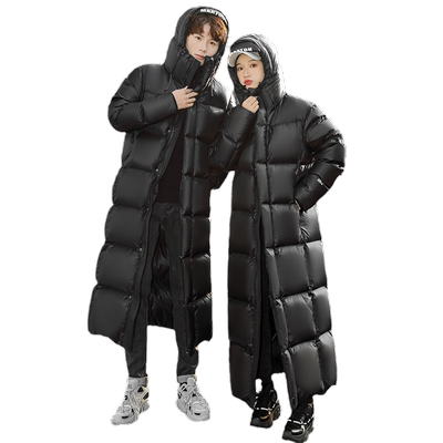 鹅绒服男女同款超长加厚冬知