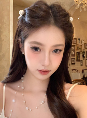 【蜜桃茶】珍珠Dairy 韩系简约精致发夹少女公主头边夹侧边刘海夹