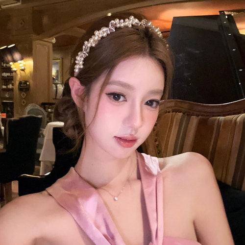 奥奈公主轻奢珍珠闪锆发箍