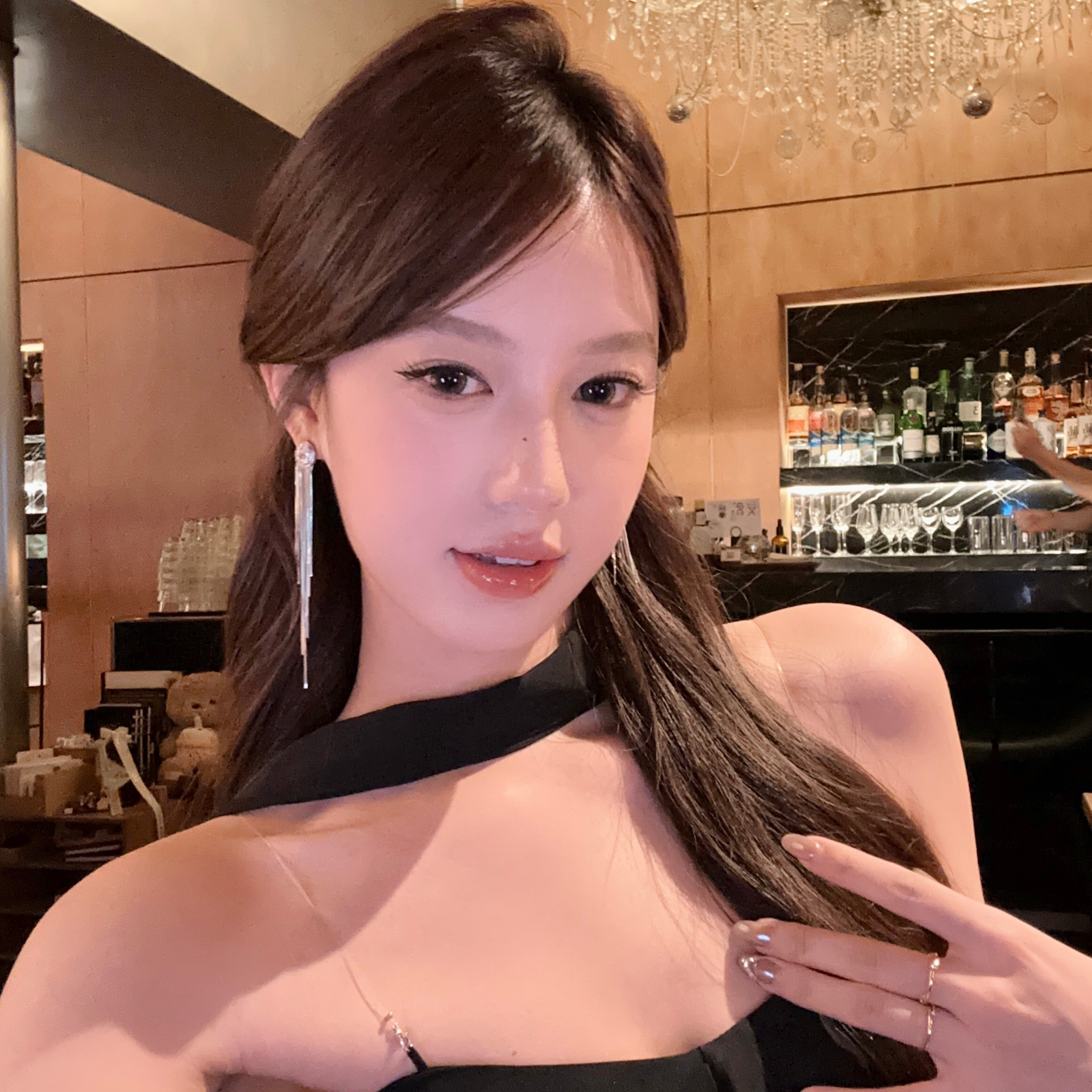 千金启示录气质闪钻流苏耳环