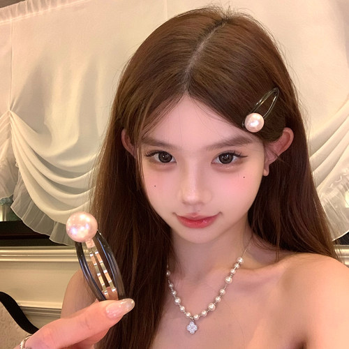 少女芙洛拉韩系珍珠bb夹