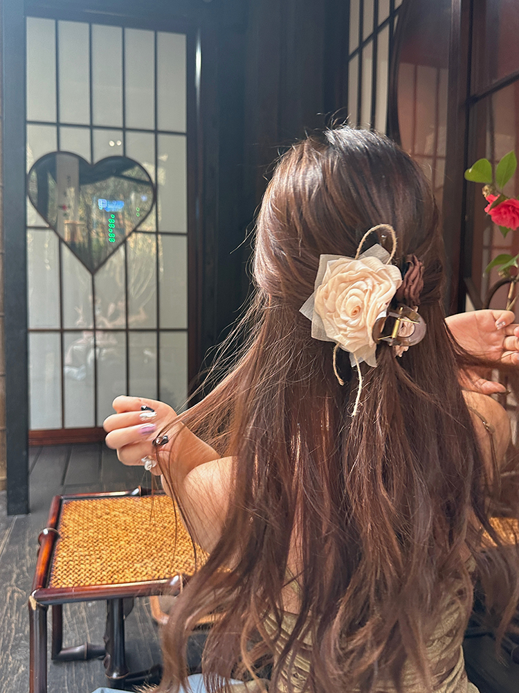 peachtea新中式花朵抓夹