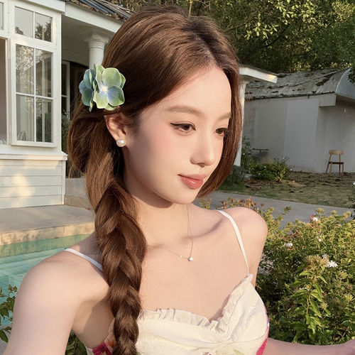 伊甸春园彩色渐变小花发夹