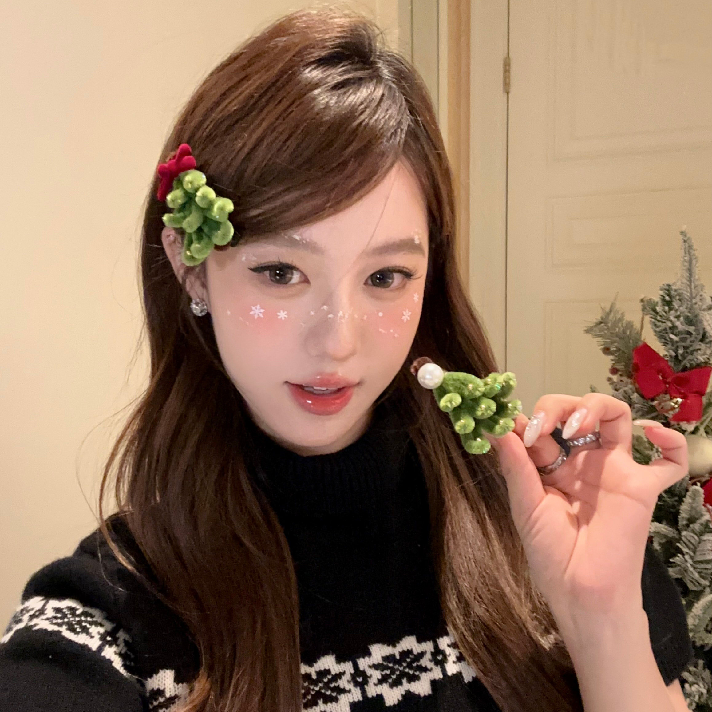 【蜜桃茶】元气圣诞 纯手工扭扭棒可爱圣诞树发夹氛围感节日发饰,饰品/流行首饰/时尚饰品新,发饰,淘宝优惠券,粉丝福利购,淘宝优惠卷