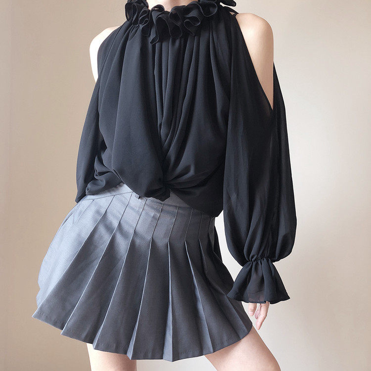 欧美 tb风格伞裙学院短裙百褶裙包臀裙高腰裙子女士裙子