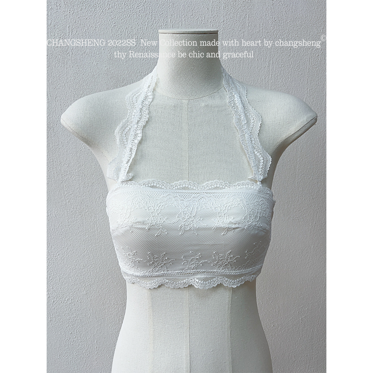长笙间 曼妙 可拆卸剪裁挂脖蕾丝抹胸美背叠穿内搭文胸裹胸内衣,女士内衣/男士内衣/家居服,抹胸,淘宝优惠券,粉丝福利购,淘宝优惠卷