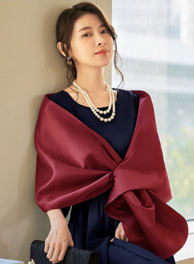 新娘披肩演出围巾女士派对婚庆伴娘服姐妹团斗篷配旗袍外搭88013