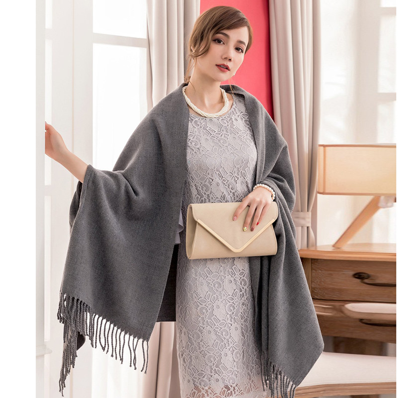 流苏大披肩女士春秋冬季伴娘外套长披风婚礼大斗篷聚会外搭88169