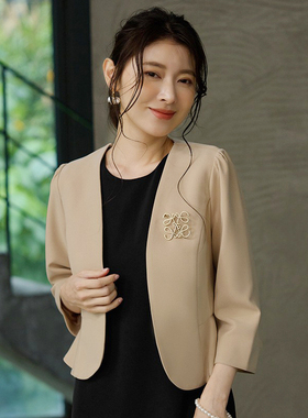 春装短外套短款气质通勤小西装披肩春秋季薄款外搭西服开衫88818