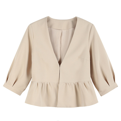 超短款小外套开衫西装外搭披肩