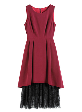 背心连衣裙子女士春秋冬季内搭打底修身显瘦长裙a字裙小礼服88289