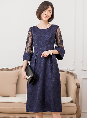 夏季气质连衣裙新款女士收腰显瘦秋冬天打底内搭裙子小礼服88330