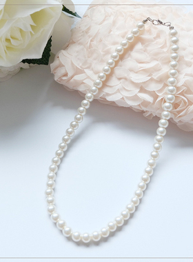 choker叠戴法式复古旗袍珍珠项链