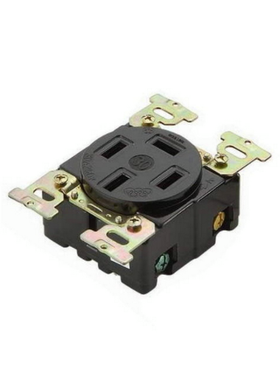 黑色WJ-1430B暗装插座直式澳规30A250V4P台湾嵘光代WF1430BK电木