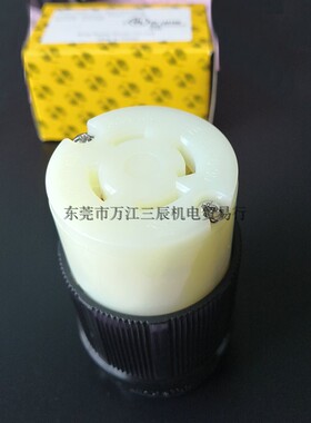 美规WJ-9432引挂式旋转防松插座NEMA L16-30台湾嵘光30A480V