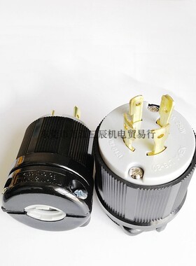 WJ-8421美规NEAM L15-20引挂式插头中国台湾产20A250V4P三相四线