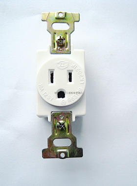 15A125V接地台湾原装LKEW隆光LK3021F美式暗装插座现货WF3002EK