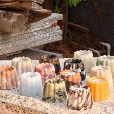 天然大理石香薰烛台氛围感神器