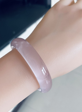 纯天然莫桑比克星光粉水晶晶体通透一物一图